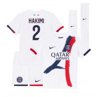 Paris Saint-Germain Achraf Hakimi #2 Bortadräkt Barn 2024-25 Kortärmad (+ Korta byxor)